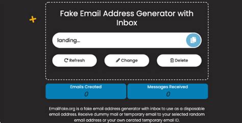 email generator with inbox.